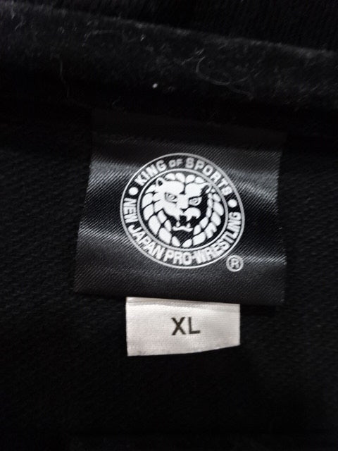 Tetsuya Naito Zip hoodie  (1) (Black× White)