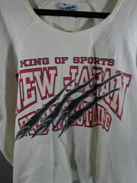 NEW JAPAN KING of Sports Rug Top (2) (White)