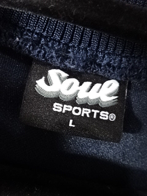 New Japan Pro Wrestling ×SOUL Lion Mark Jersey Jacket (2) (Navy ×White))