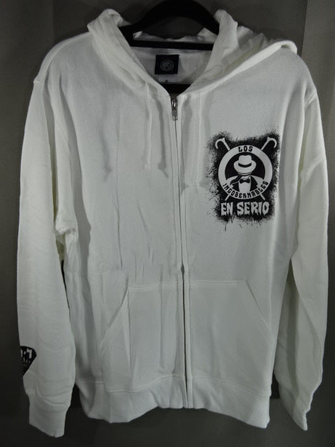 BUSHI ×L.I.J EN SERIO Zip hoodie  (1) (White)