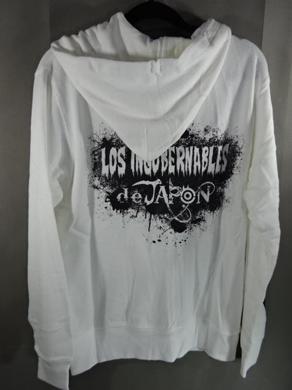 BUSHI ×L.I.J EN SERIO Zip hoodie  (1) (White)