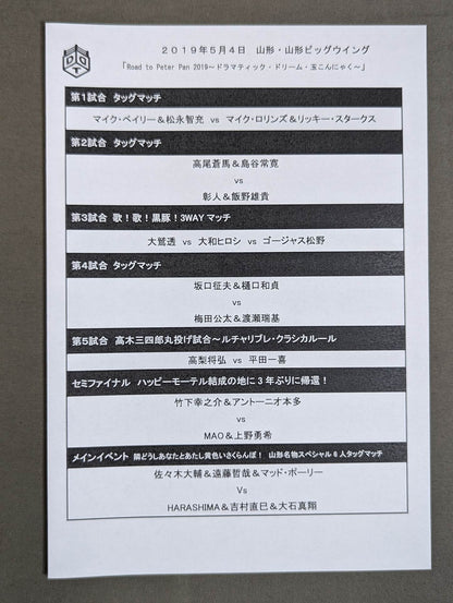 [9 fighters hand signed autograph DDT Official Program March 2019 Vol.62