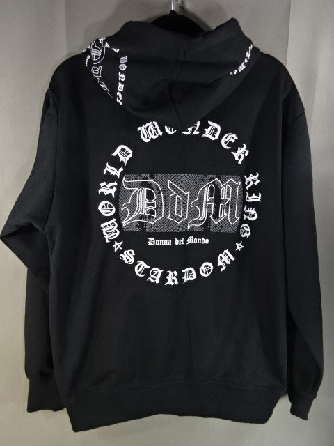 Stardom × Avail Donna del Mondo Pullover hoodie  (Black)