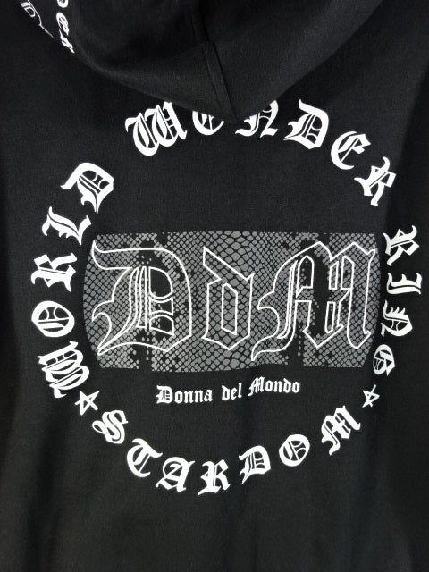 Stardom × Avail Donna del Mondo Pullover hoodie  (Black)