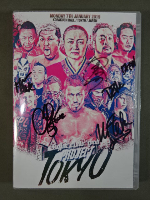 [6 fighters  hand signed autograph 】FIGHTCLUB PRO PROJECT TOKYO