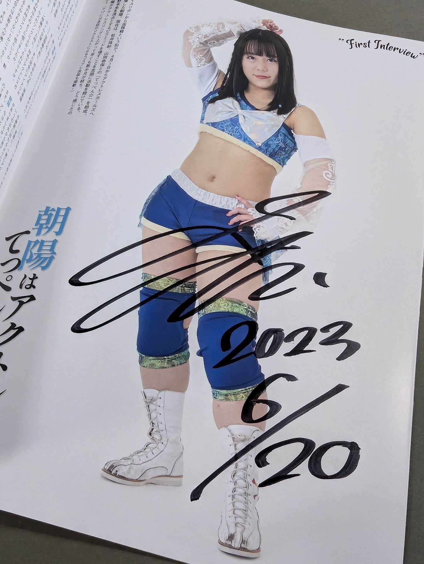 [4 fighters hand signed autograph Actress Girls Graffiti Vol.1 First Issue