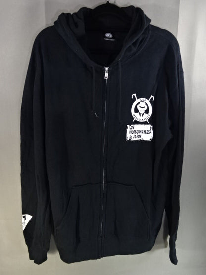 L.I.J. Zip hoodie (6)(2020 / Black×White)
