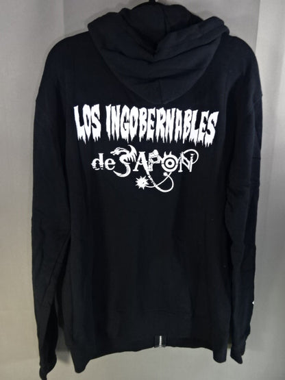 L.I.J. Zip hoodie (6)(2020 / Black×White)