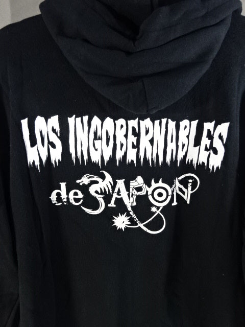 L.I.J. Zip hoodie (6)(2020 / Black×White)