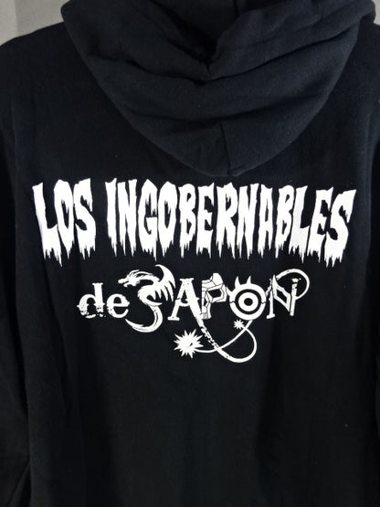 L.I.J. Zip hoodie (6)(2020 / Black×White)