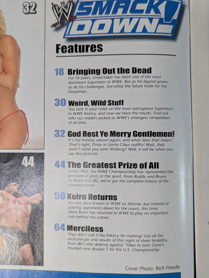 SMACK DOWN MAGAZINE 2004年HOLIDAY