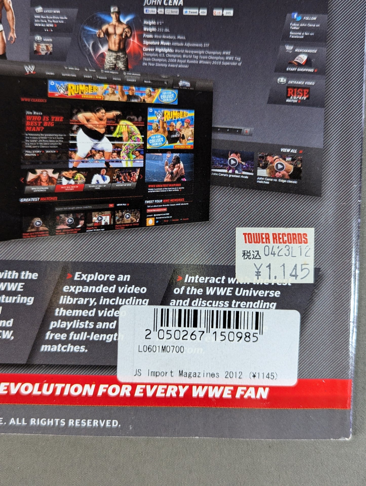 WWE MAGAZINE May 2012