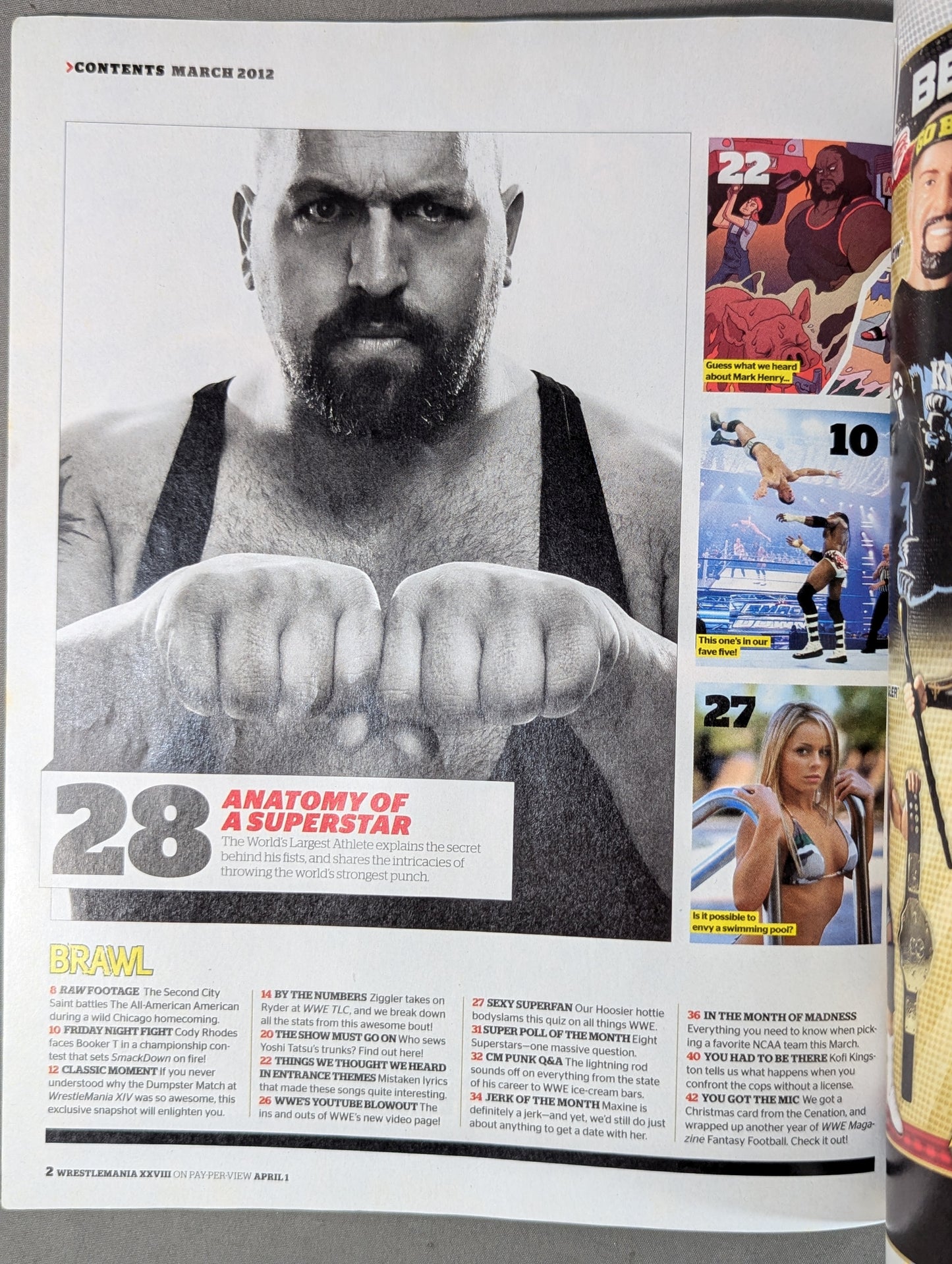 WWE MAGAZINE March 2012 issue