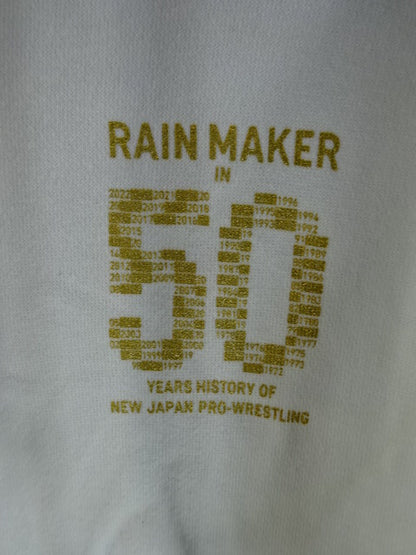 Kazuchika Okada  RAINMAKER IN NEW JAPAN PRO-Wrestling HISTORY HOODIE Pullover Hoodie  (White)