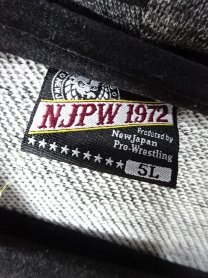 New Japan Pro Wrestling × Shimamura Lion Mark Pullover Hoodie  (4) (Grey)