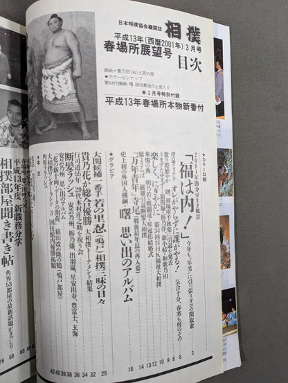 相撲 2001年3月号