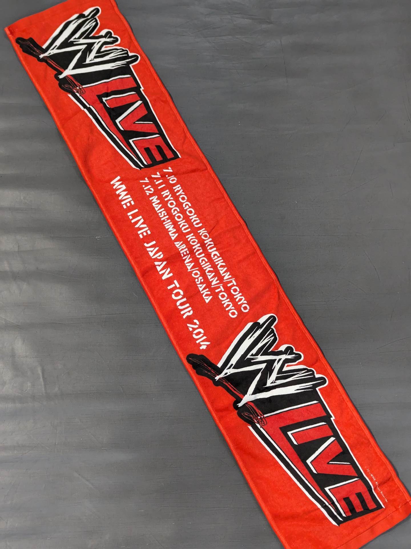 WWE LIVE JAPAN TOUR 2014 マフラータオル