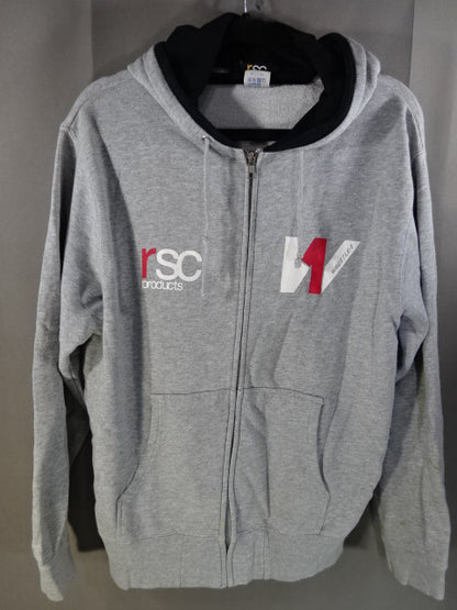 WRESTLE-1×rsc products ジップパーカー①(グレー)