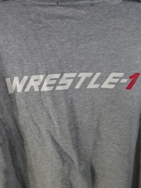 WRESTLE-1×rsc products ジップパーカー①(グレー)