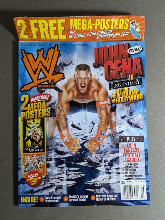 WWE MAGAZINE September 2010 issue