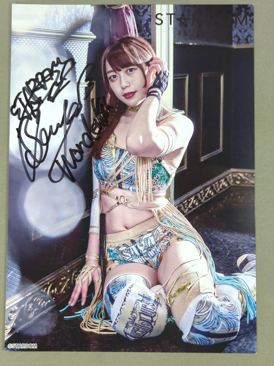 上谷沙弥 直筆サイン入り スターダムポートレート(U-3)