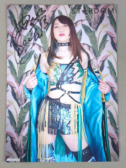 上谷沙弥 直筆サイン入り スターダムポートレート(U-4)