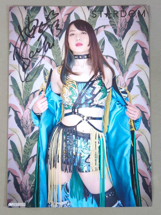 上谷沙弥 直筆サイン入り スターダムポートレート(U-4)