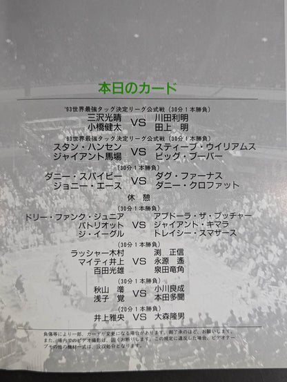 93Real World Tag League  / Extreme Struggle ~Aiming for the Crown~