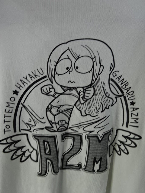 HTML ZERO3×STARDOM AZM Collaboration Zip-Up hoodie  (1) (White)