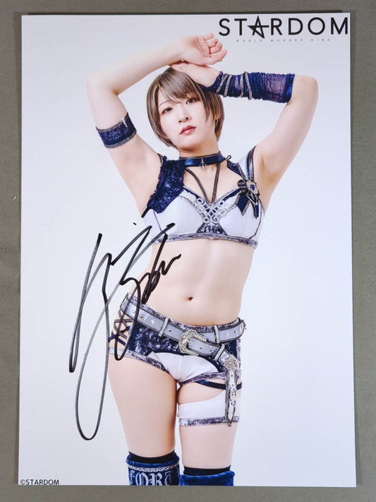 安納サオリ 直筆サイン入り スターダムポートレート(C-4)