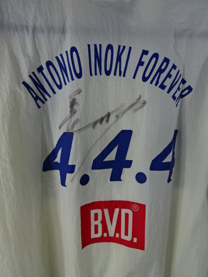 【長州力 直筆サイン入り】アントニオ猪木 ANTONIO INOKI FOREVER 4.4.4. ウインドブレーカー