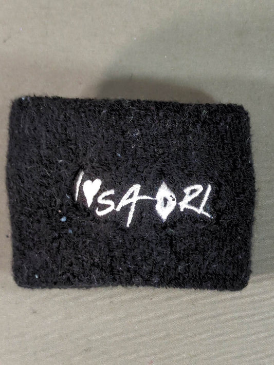 Saori Anou  "I LOVE SAORI" Wristband (Black)