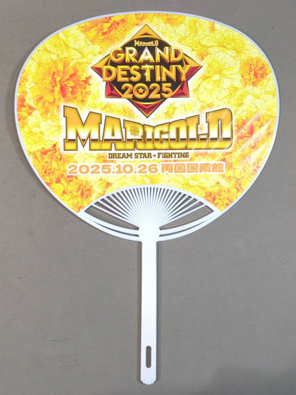 【hand signed autograph】 Rossi Ogawa Marigold Uchiwa (paper fan) 