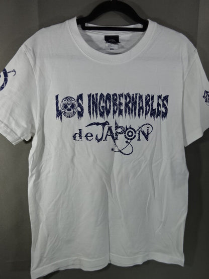 BUSHI  EN SERIO T-SHIRT (1) (White× Blue)