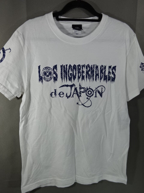 BUSHI  EN SERIO T-SHIRT (1) (White× Blue)