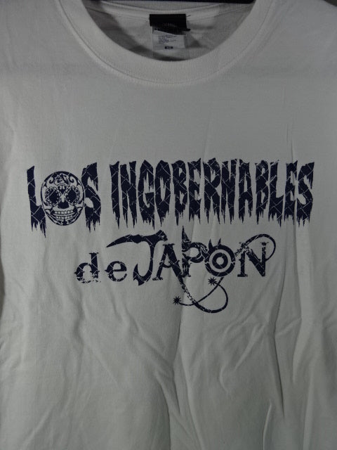 BUSHI  EN SERIO T-SHIRT (1) (White× Blue)