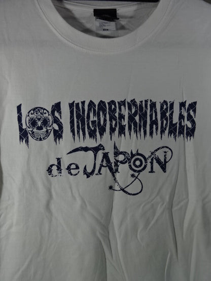 BUSHI  EN SERIO T-SHIRT (1) (White× Blue)