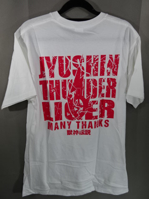 Jushin Thunder Liger  Printed T-Shirt with Autograph Message (1) (White)