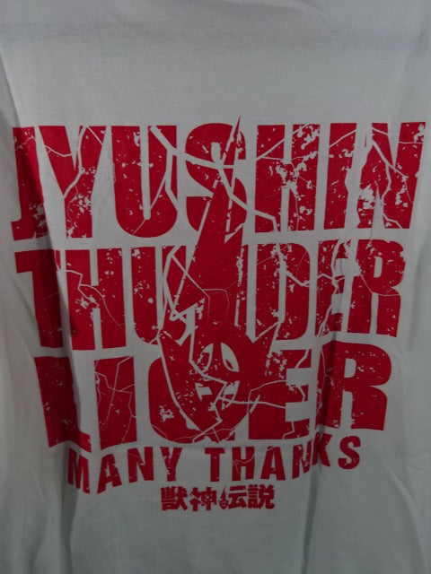 Jushin Thunder Liger  Printed T-Shirt with Autograph Message (1) (White)