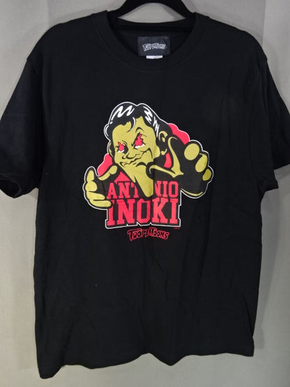 【Akira Maeda  hand signed autograph 】 Antonio Inoki ×TWOPLATOONS FIRE EYES T-Shirt(1)( Black)