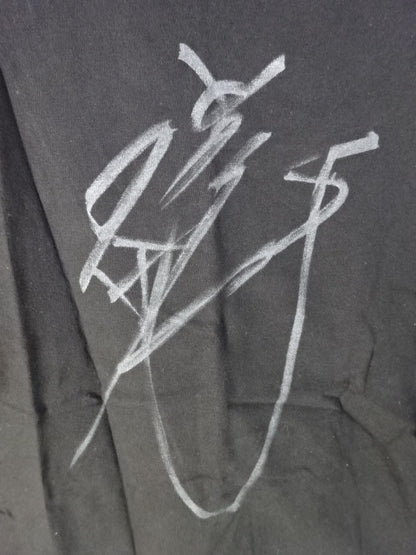 【Akira Maeda  hand signed autograph 】 Antonio Inoki ×TWOPLATOONS FIRE EYES T-Shirt(1)( Black)