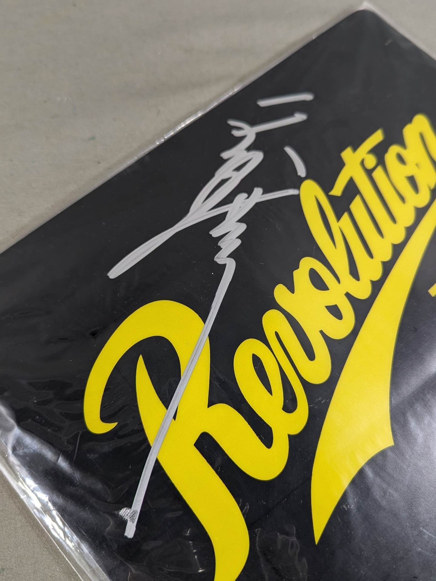 【hand signed autograph】 Tenryu Genichiro  Revorution Mouse Pad
