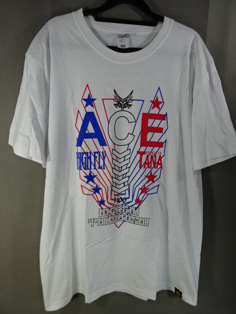 Hiroshi Tanahashi × Guts Dynamite Cabaretes Collaboration T-Shirt (3) (White)
