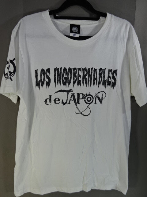 BUSHI  EN SERIO T-Shirt (2) (White × Black)