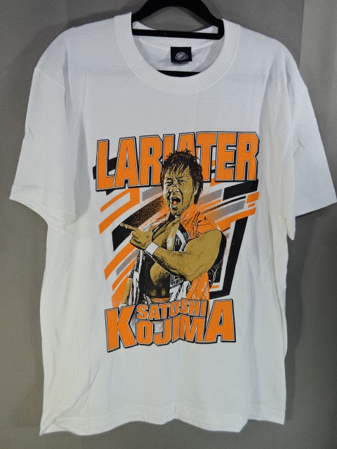 【hand signed autograph】 Satoshi Kojima 30th Anniversary LARIATER T-Shirt