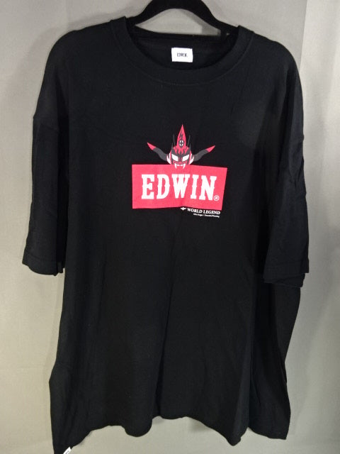 Jushin Thunder Liger ×EDWIN Box Logo T-Shirt (2) (Black)