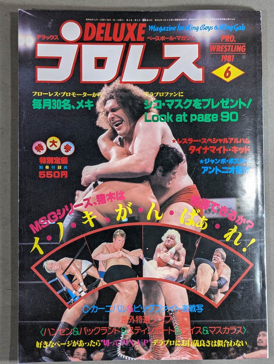 Deluxe Pro Wrestling June 1981 issue