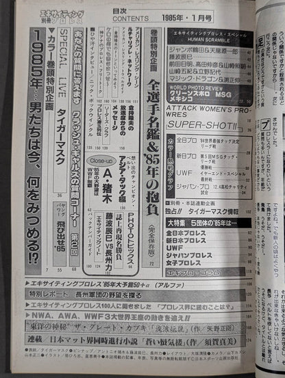 Separate volume Exciting Pro Wrestling January 1985 issue