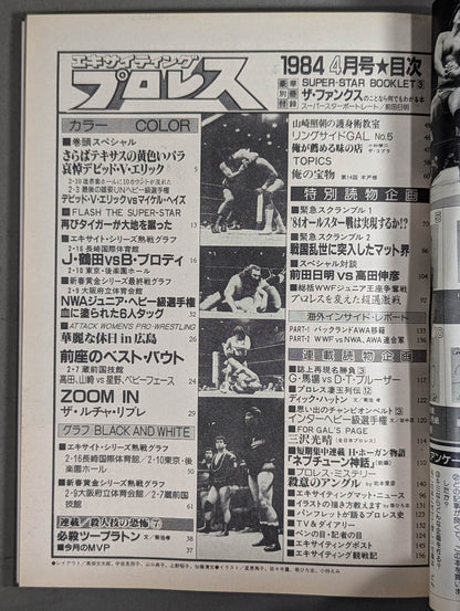 Exciting Pro Wrestling April 1984 issue