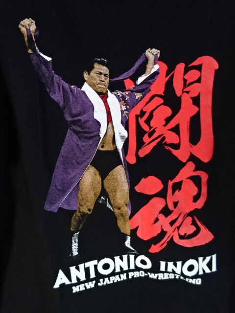 New Japan Pro Wrestling 50th Anniversary Antonio Inoki  T-Shirt (Ring Call)